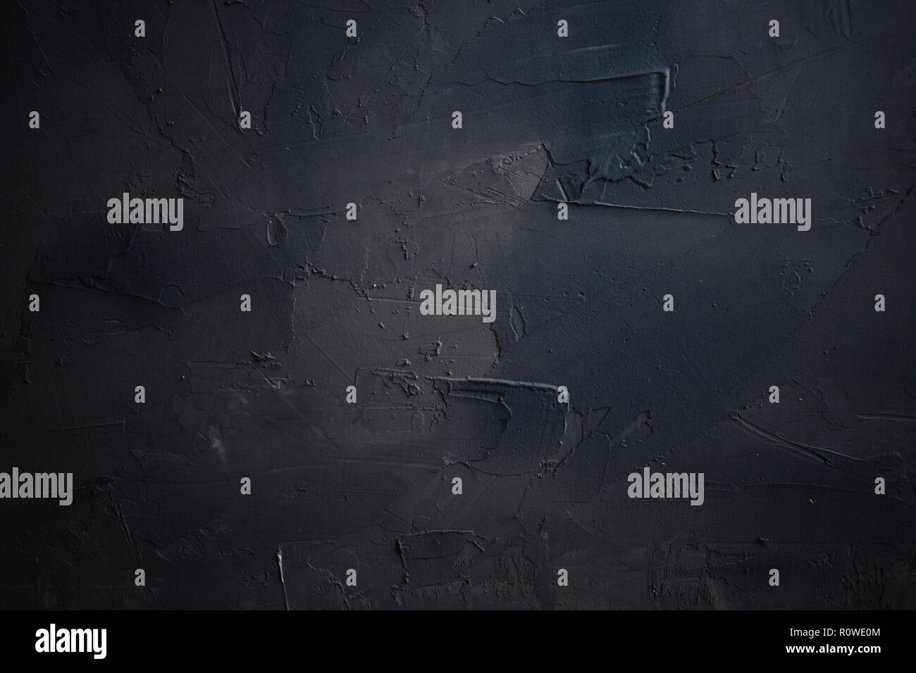 dark plastered background, hand made textured background Stock Photo