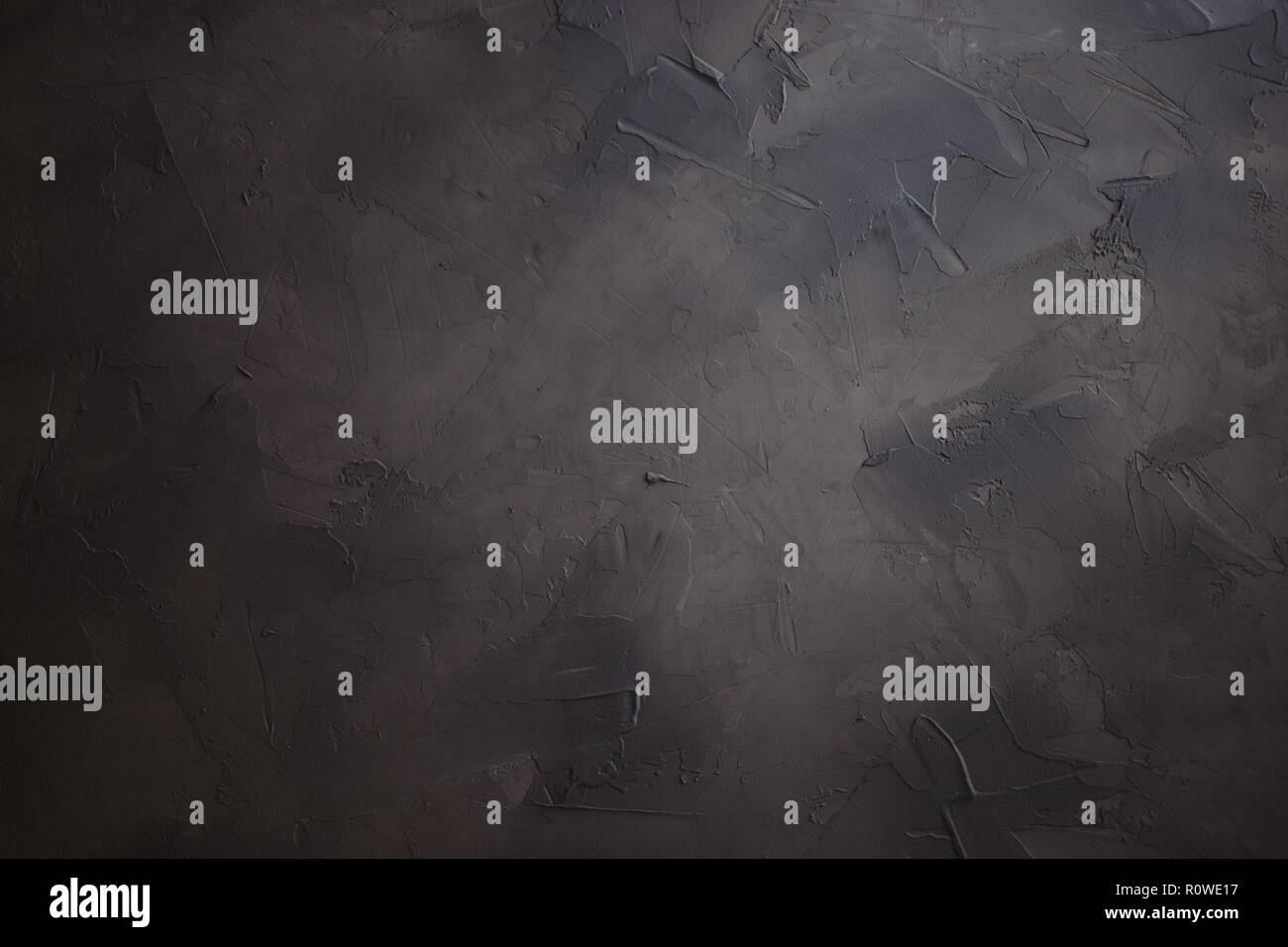 dark plastered background, hand made textured background Stock Photo