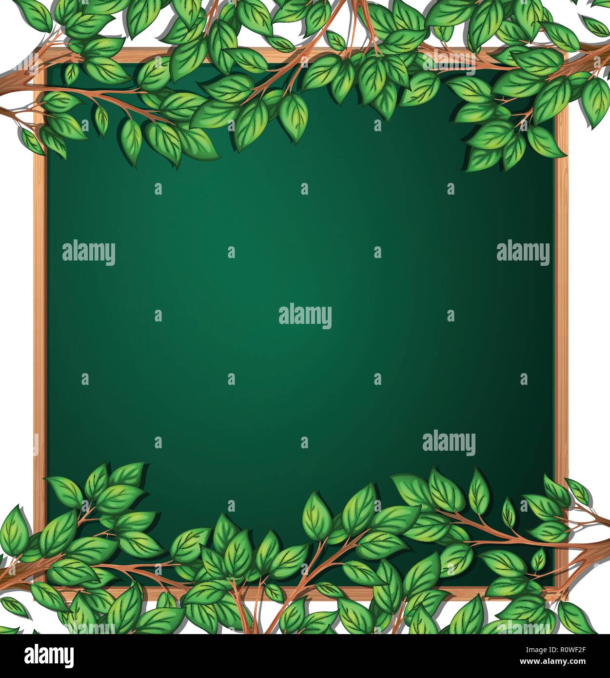 Wooden tree branch frame illustration Stock Vector Image & Art - Alamy