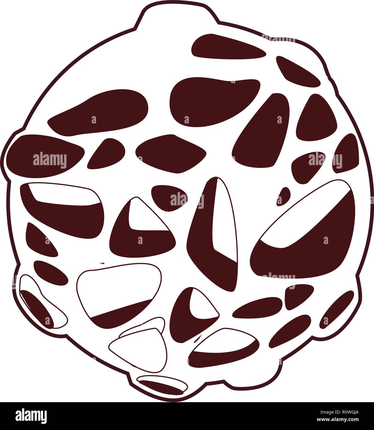 Meteor cartoon isolated in black and white Stock Vector Image & Art Alamy