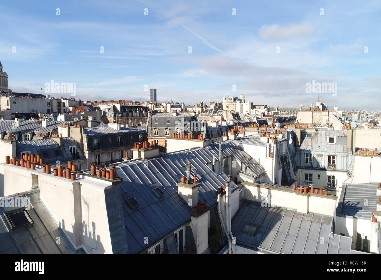 rooftop view of Paris, France Stock Photo