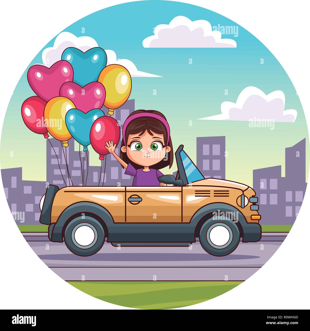 happy girl driving car Stock Vector Image & Art - Alamy happy girl driving car Stock Vector Image & Art - Alamy