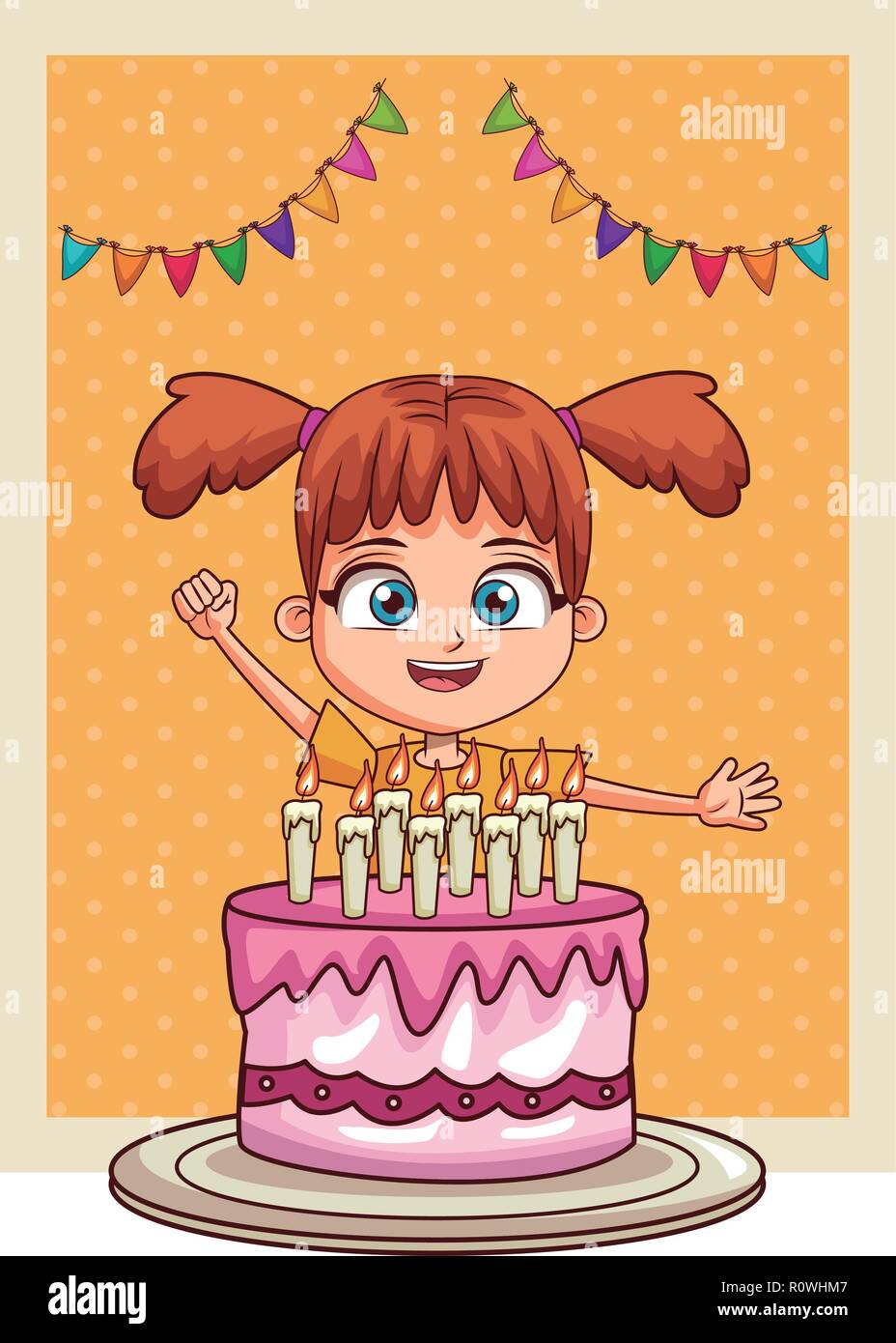 Happy birthday girl Stock Vector Image & Art - Alamy
