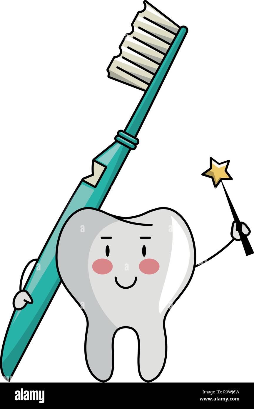 Dental care tooth cartoon Stock Vector Image & Art - Alamy