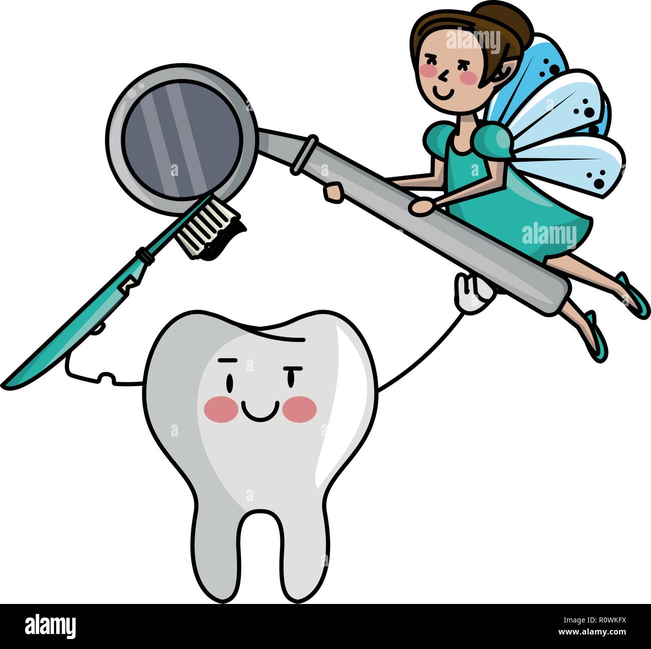 dental care cartoon Stock Vector Image & Art Alamy