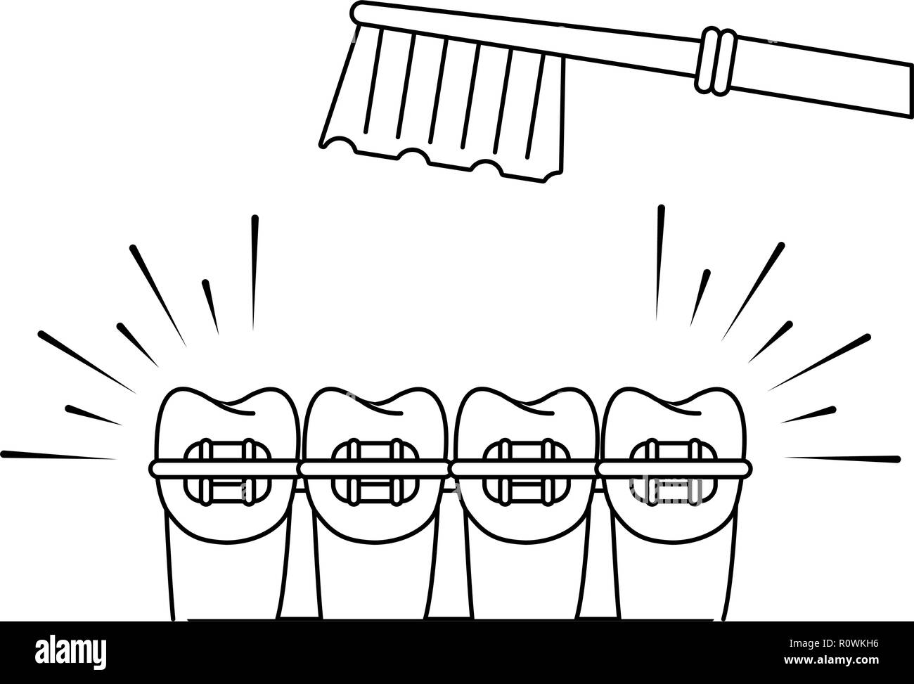 dental care cartoon Stock Vector Image & Art - Alamy