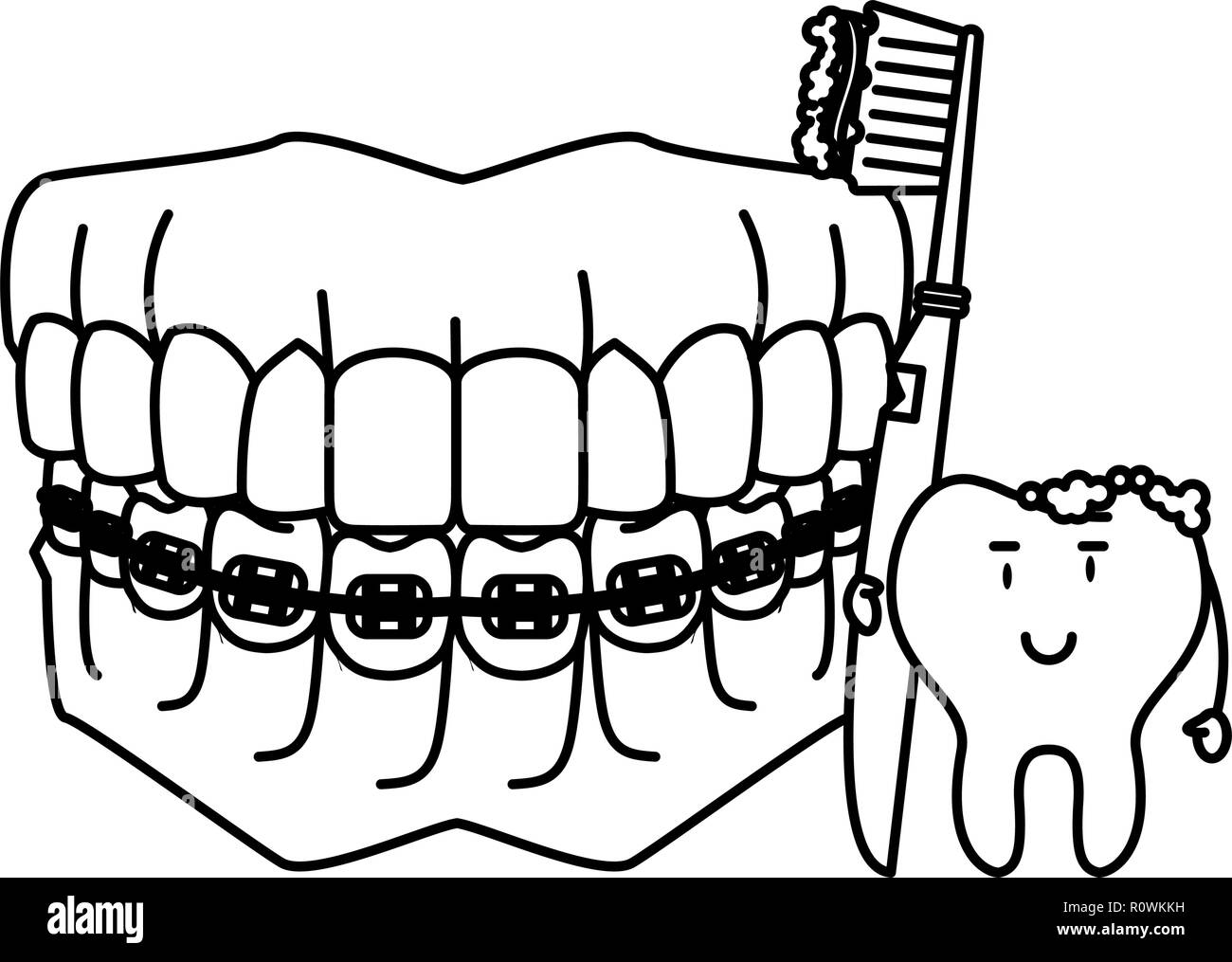 dental care cartoon Stock Vector Image & Art - Alamy