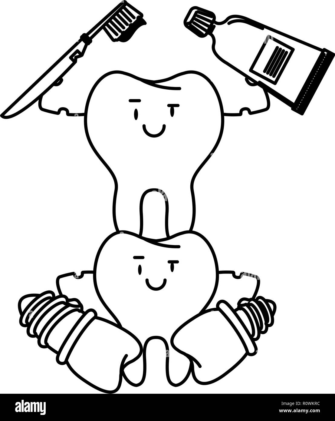 dental care cartoon Stock Vector Image & Art Alamy