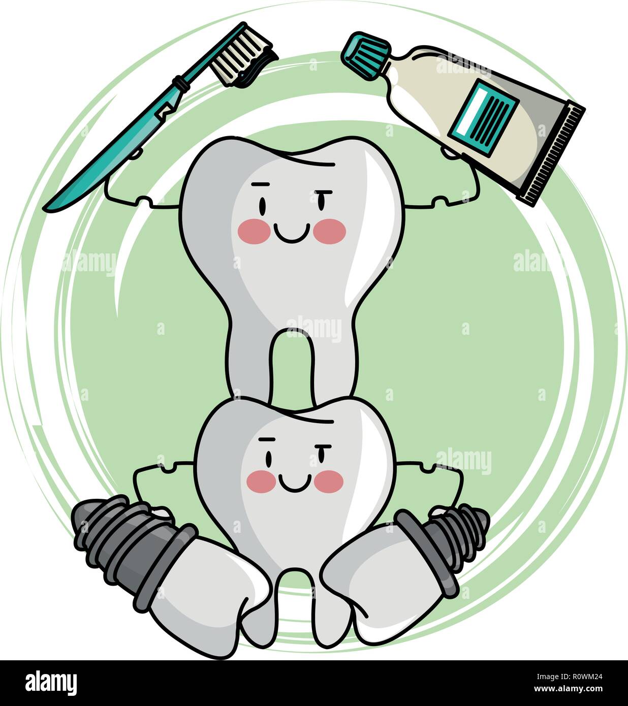 dental care cartoon Stock Vector Image & Art Alamy