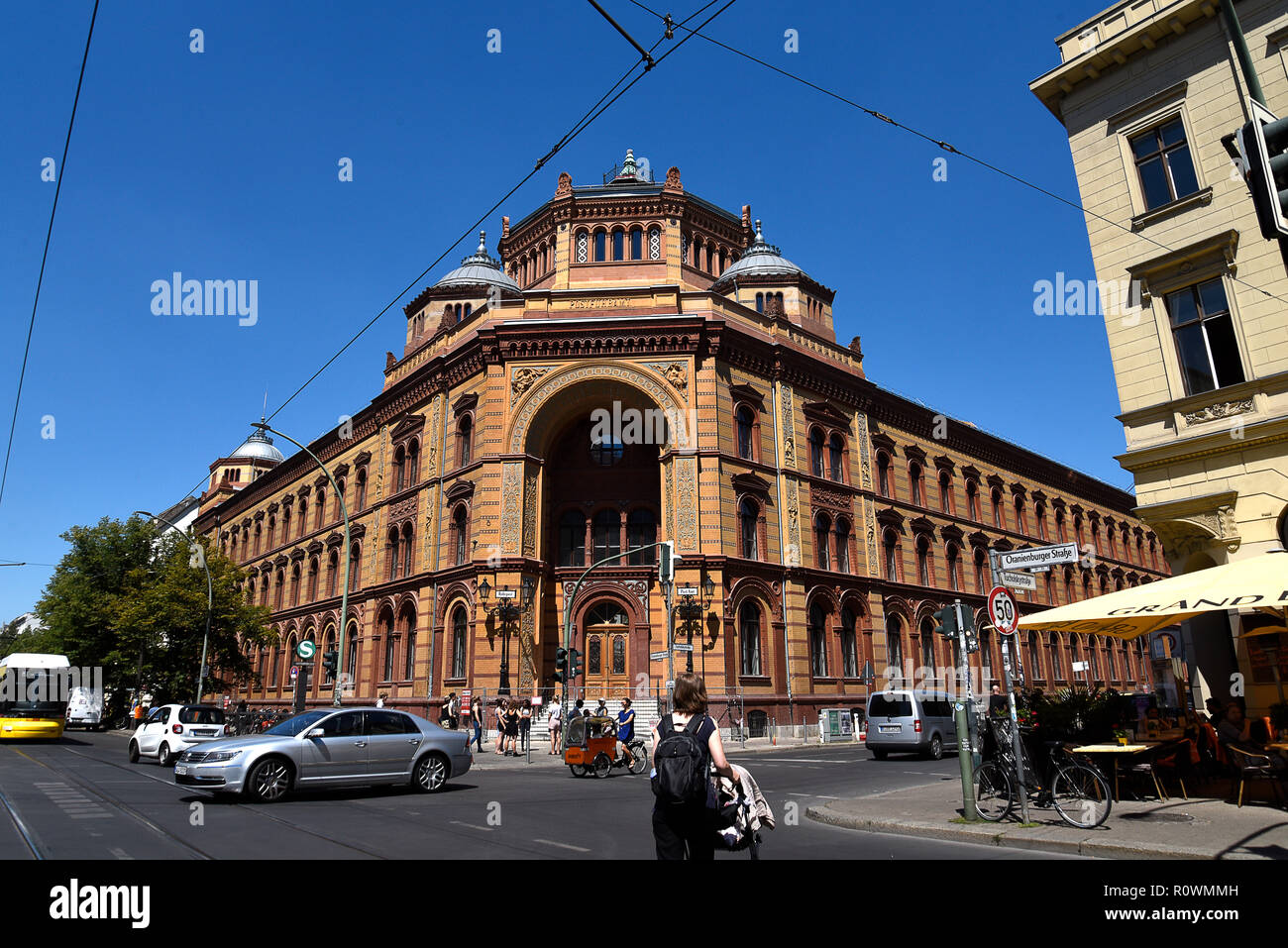 The former post office in Berlin Germany. Postfuhramt (old post office) is in Oranienburger Strasse, Mitte, Berlin, Germany Stock Photo