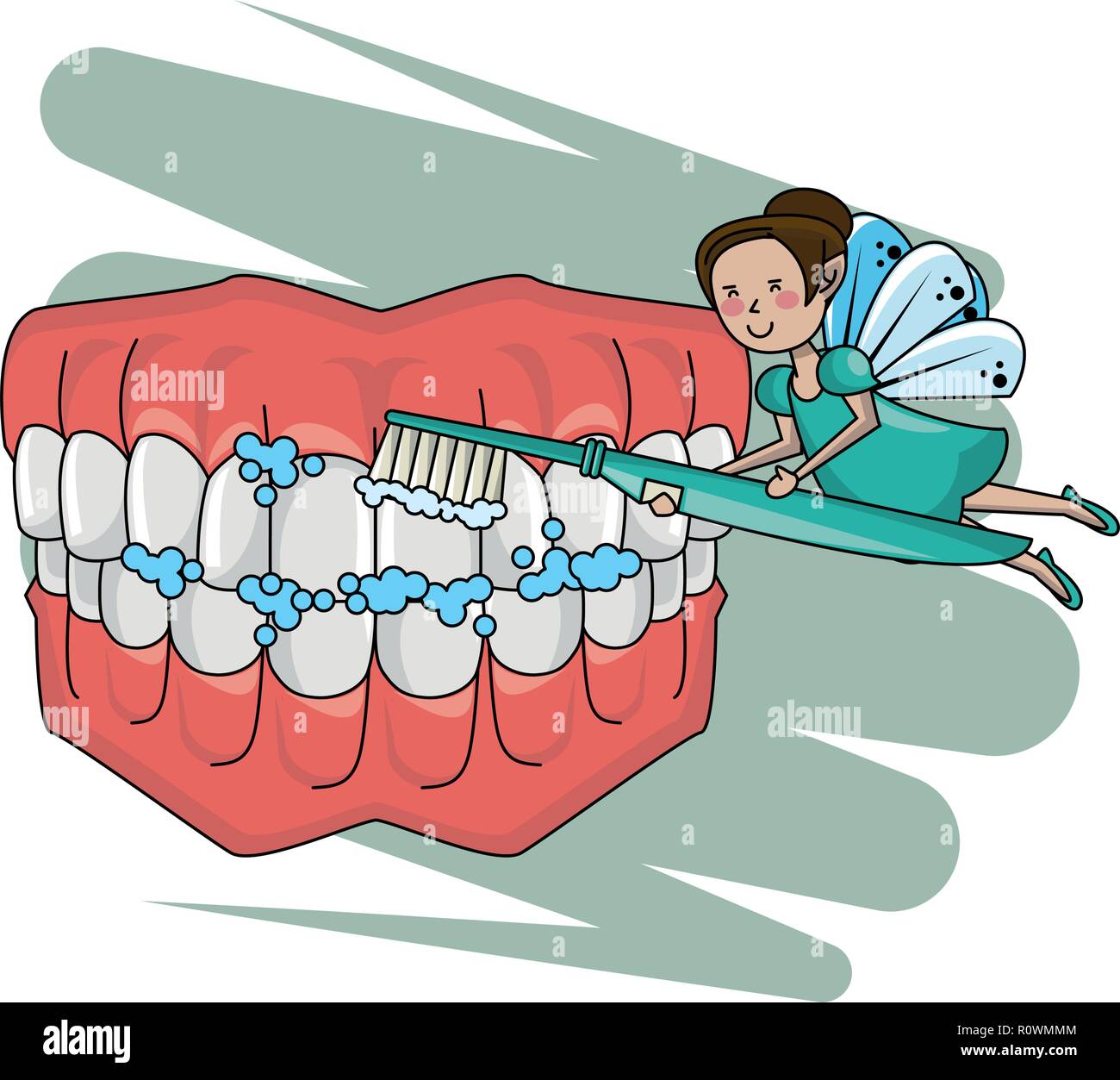 cartoon fairy dental care Stock Vector Image & Art - Alamy