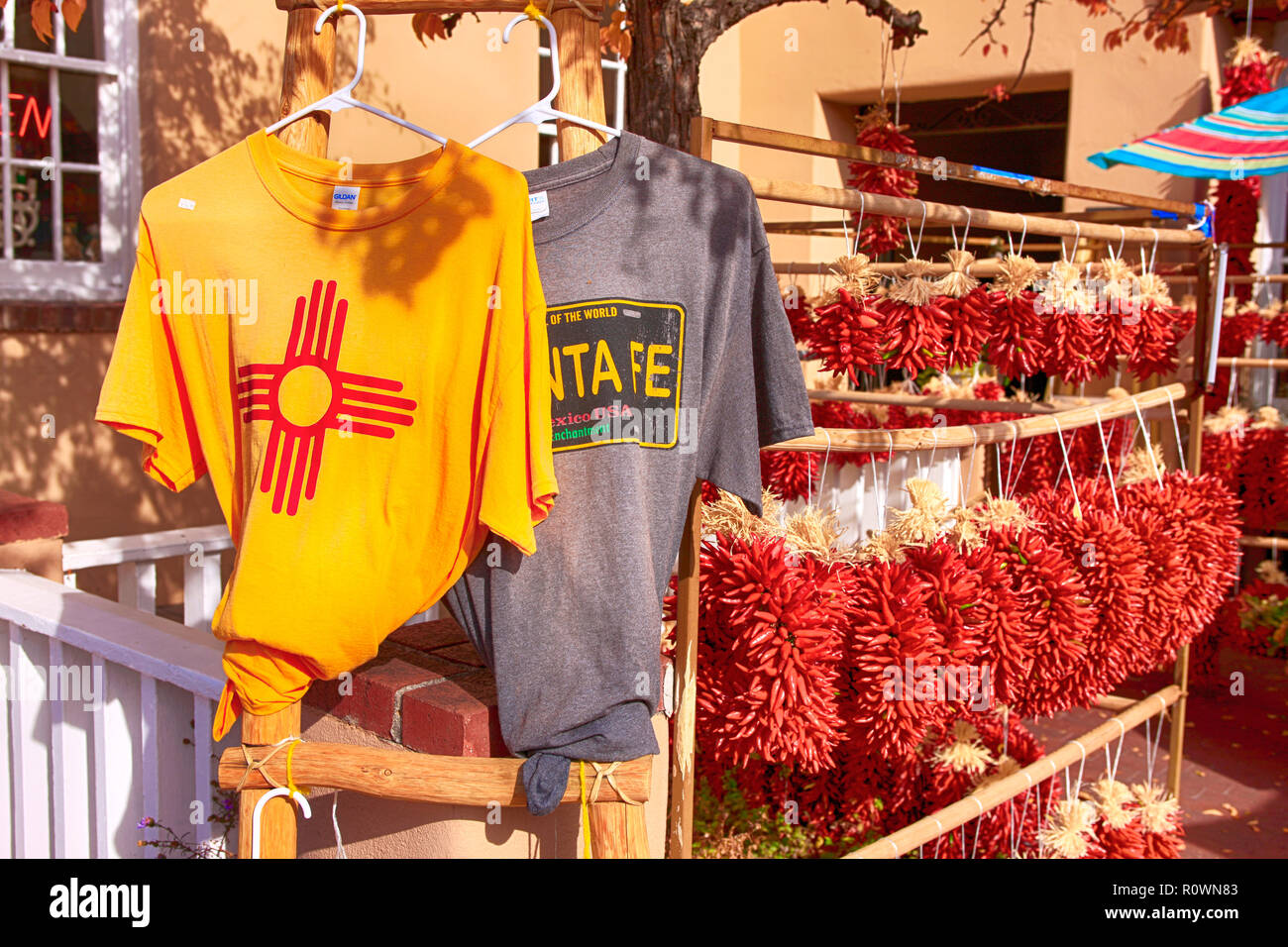 Tees and Skis gift store on Washington Ave in downtown Santa Fe, New