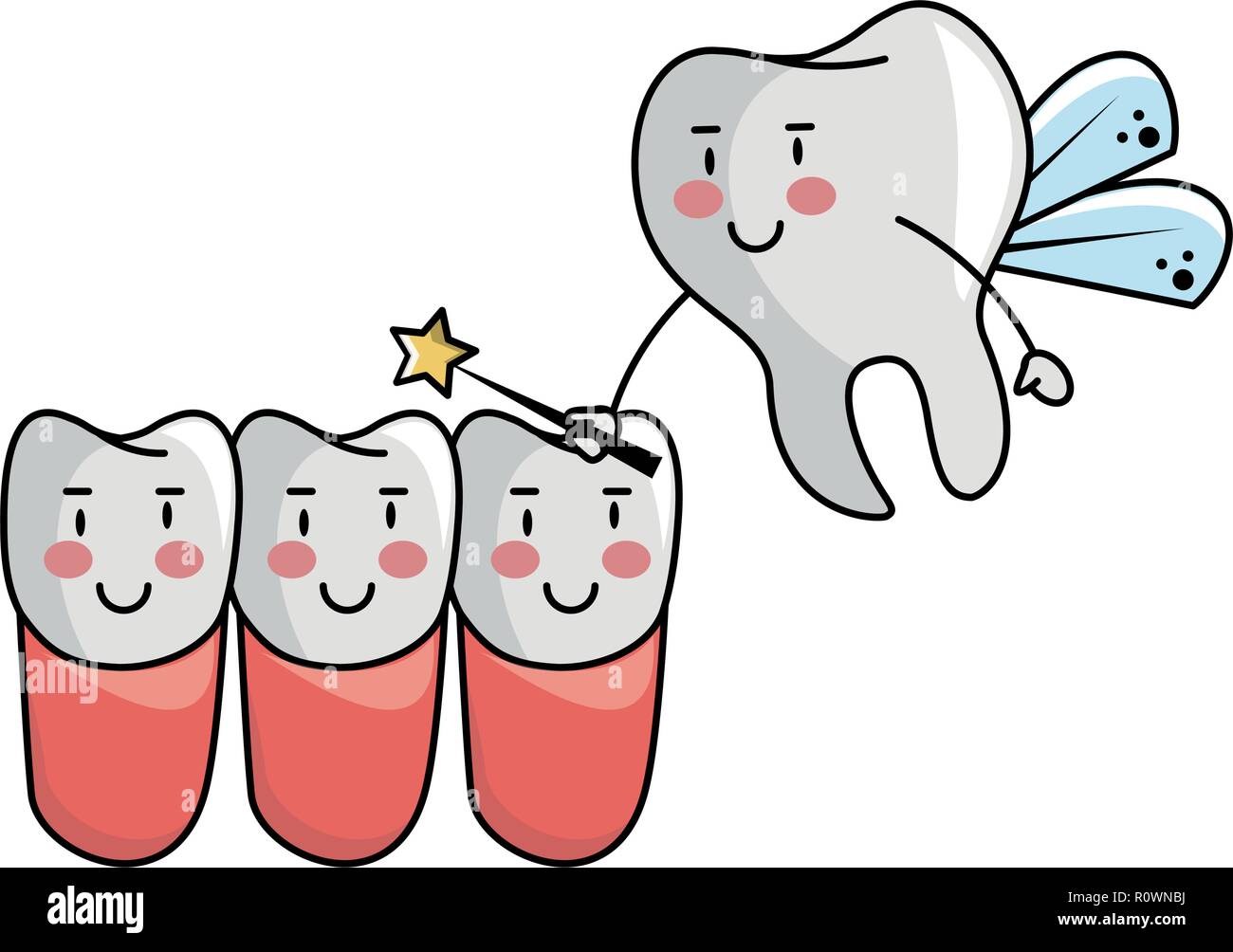 cartoon dental care teeth cartoon Stock Vector Image & Art - Alamy