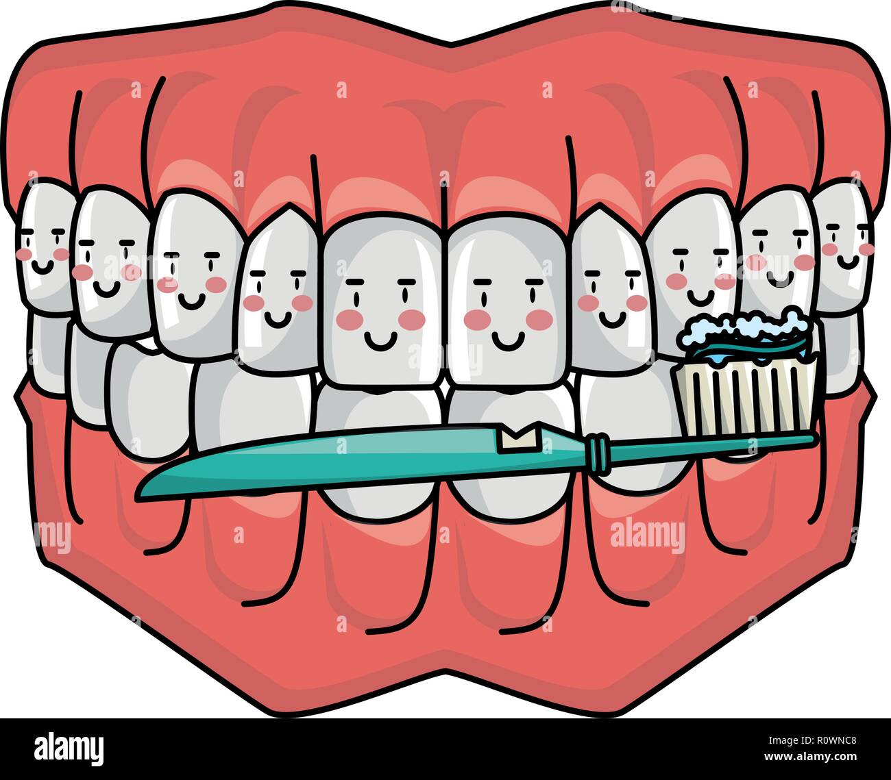 cartoon dental care denture cartoon Stock Vector Image & Art Alamy