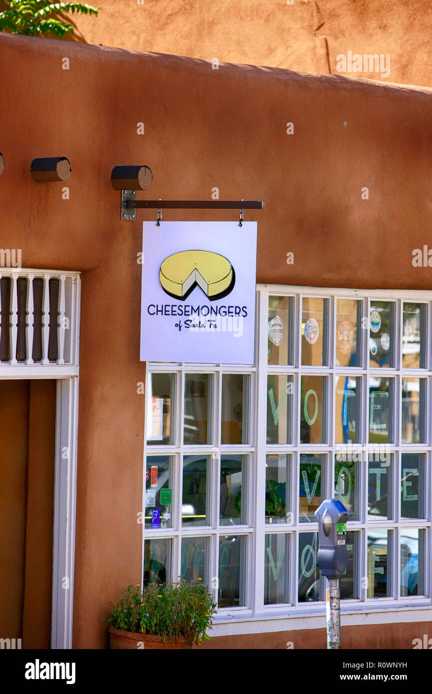 The Cheesemongers store on E Marcy Street in Santa Fe, New Mexico, USA Stock Photo Alamy