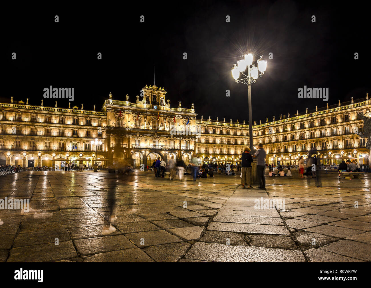 Plaza Major, Salamanca, Kastilien-Leon, Spanien Stock Photo