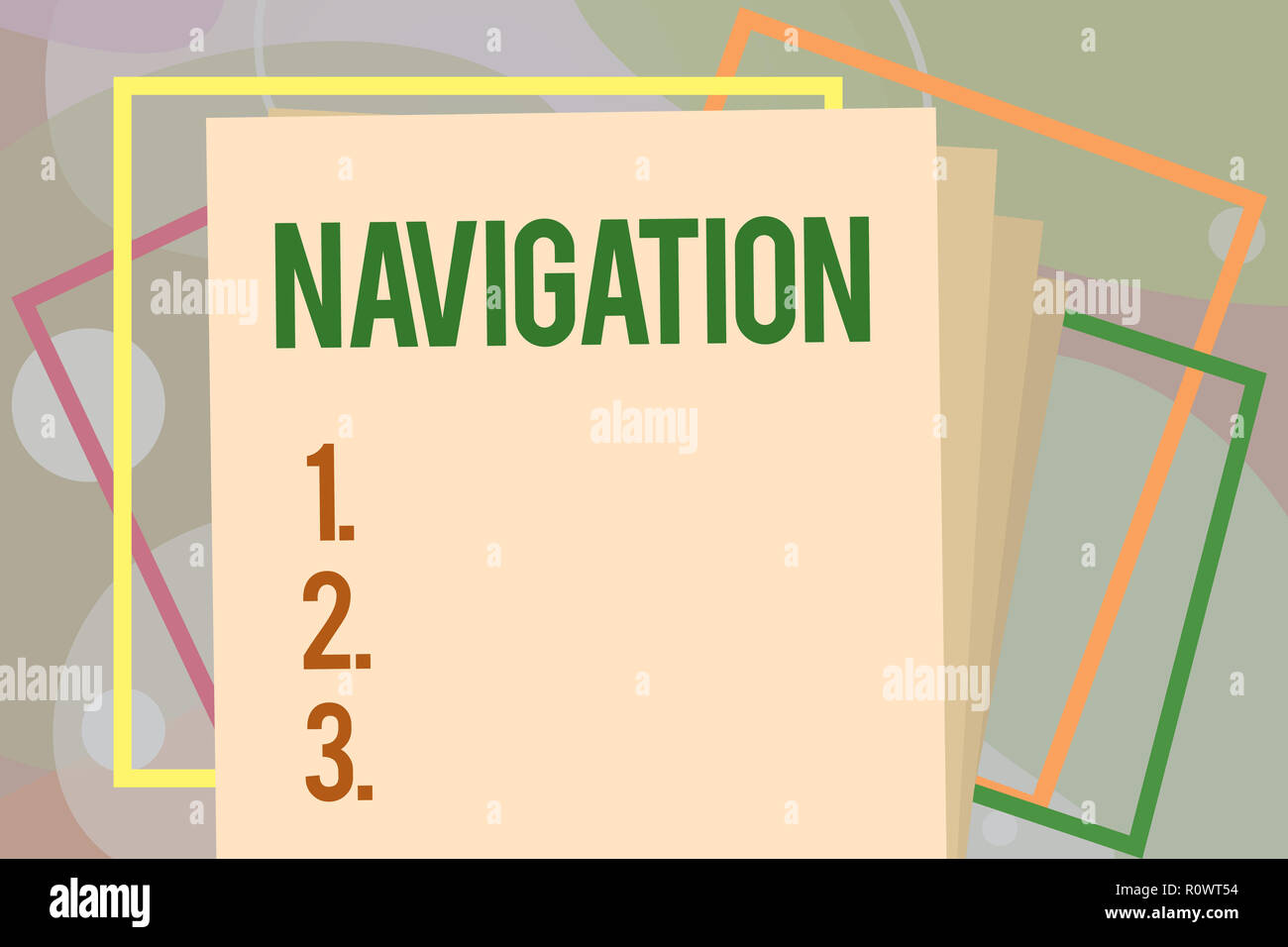 Conceptual hand writing showing Navigation. Business photo text Science ...