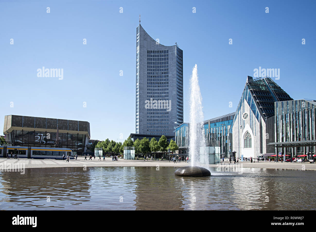 Augustusplatz in Leipzig, Sachsen, BRD Stock Photo