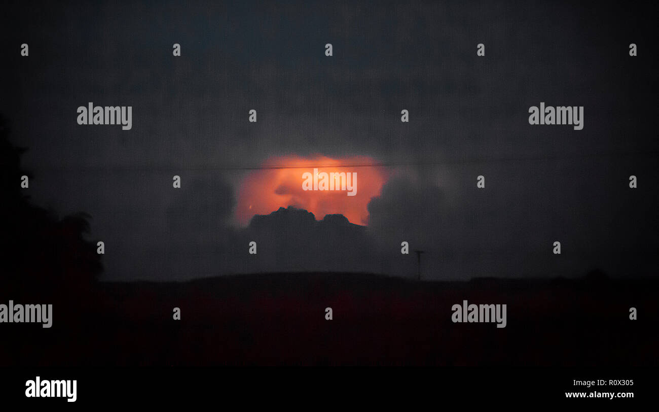 Dangerous weather at night fear Stock Photo Alamy