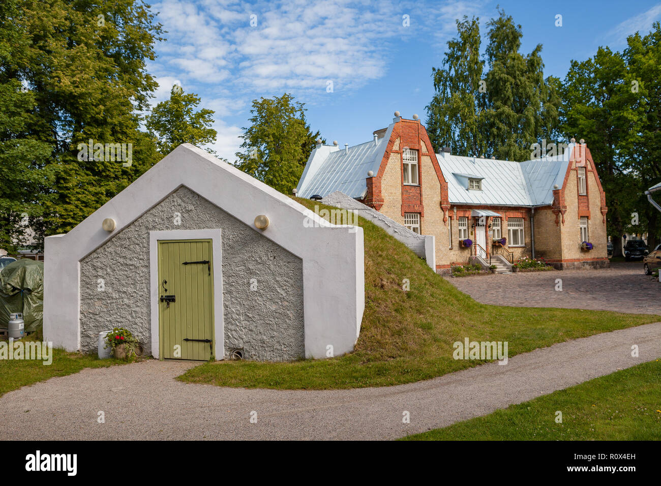 PARNU, ESTONIA AUGUST 15, 2016 Luxury villa (manor house) and resort