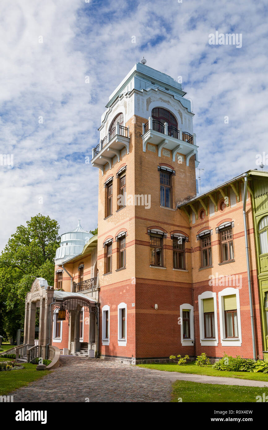 PARNU, ESTONIA AUGUST 15, 2016 Luxury villa (manor house) and resort