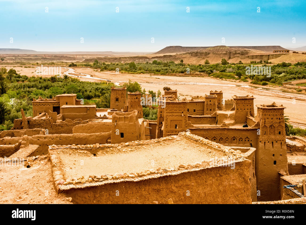 Kasbah Ait Ben Haddou near Ouarzazate Morocco. UNESCO World Heritage Site Stock Photo