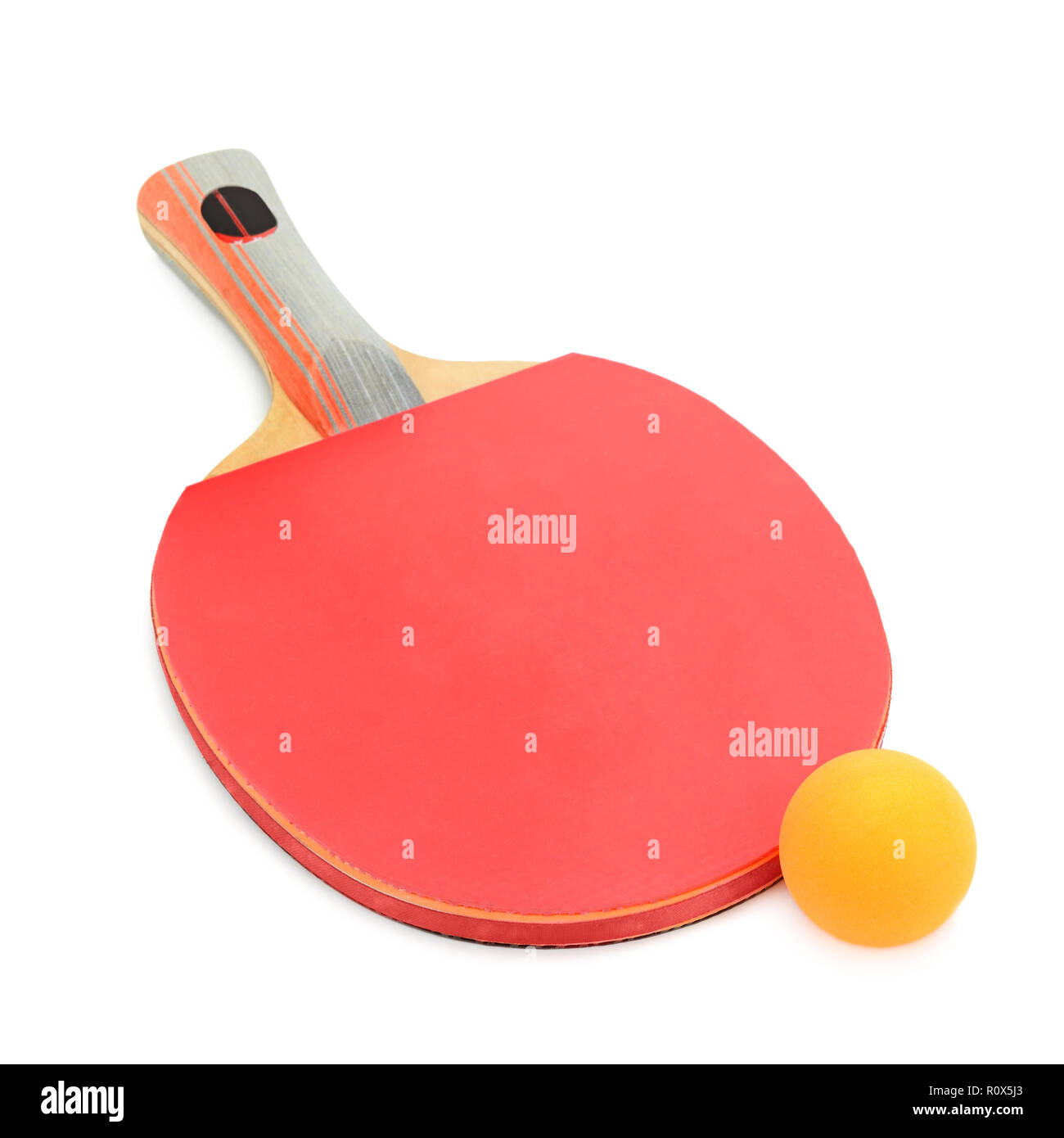 racquet to play ping-pong isolated on white background Stock Photo - Alamy