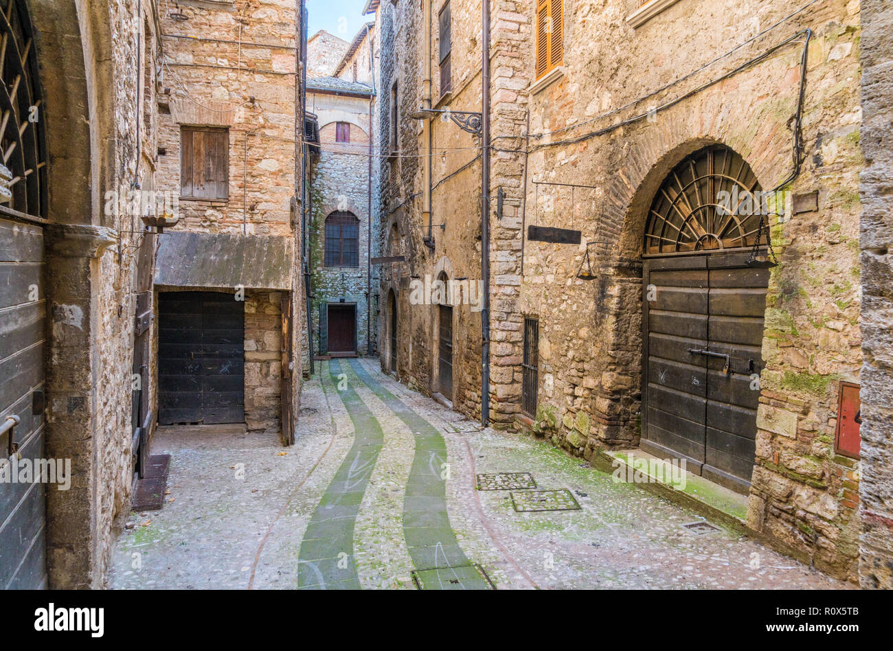 Narni, ancient town in the Province of Terni. Umbria, central Italy. Stock Photo