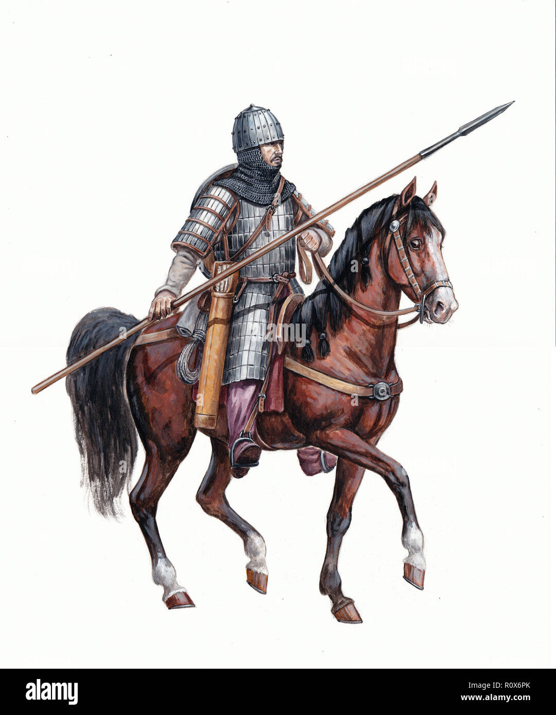 mounted knight middle ages