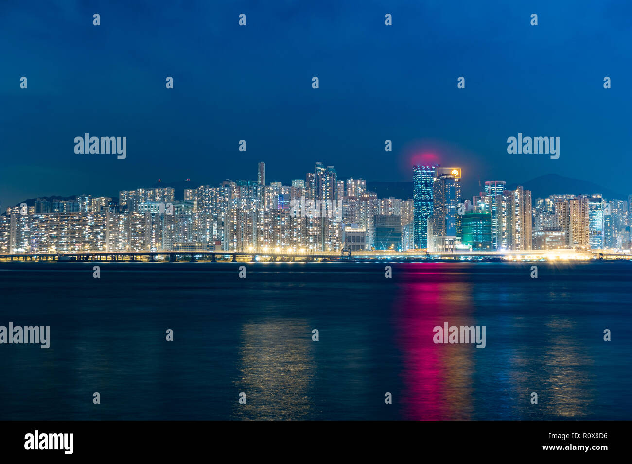 Hong Kong night view Stock Photo - Alamy