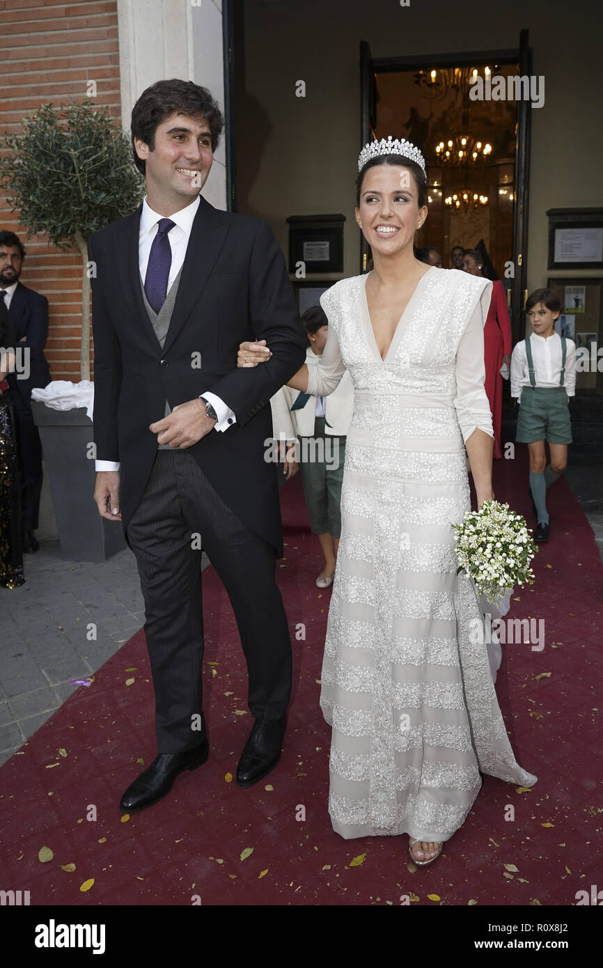 Wedding of María Vega Penichet Fierro and Fernando Ramos at Iglesia Espíritu Santo in Madrid, Spain. Featuring: María Vega Penichet Fierro, Fernando Ramos Where: Madrid, Community of Madrid, Spain When: 06 Oct Wedding of María Vega Penichet Fierro and Fernando Ramos at Iglesia Espíritu Santo in Madrid, Spain. Featuring: María Vega Penichet Fierro, Fernando Ramos Where: Madrid, Community of Madrid, Spain When: 06 Oct