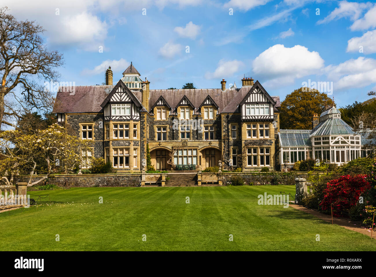 Wales, Conwy, Bodnant Garden, Bodnant House Stock Photo Alamy