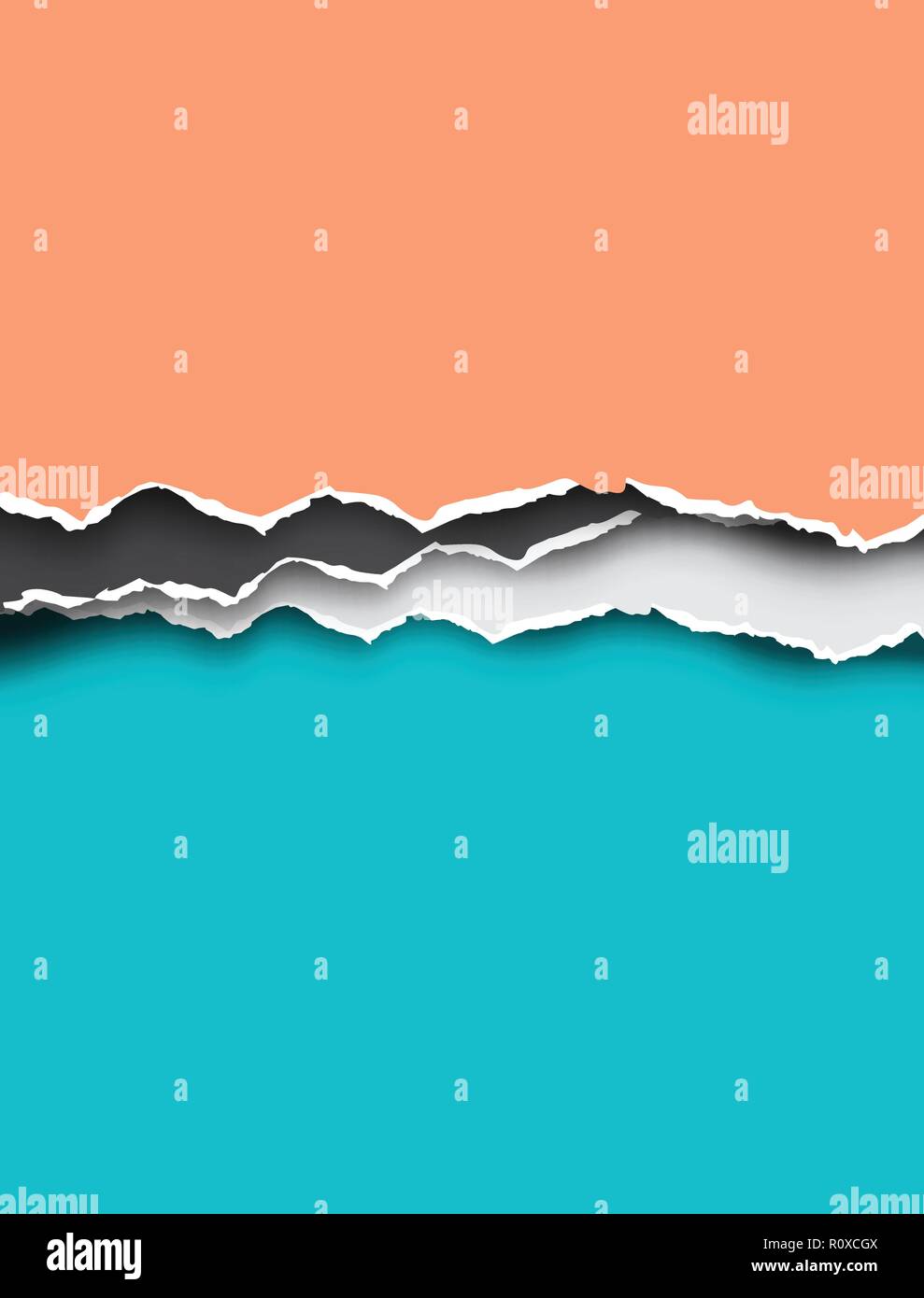 Ripped sheets of paper. Vector illustration effect Stock Vector Image & Art Alamy