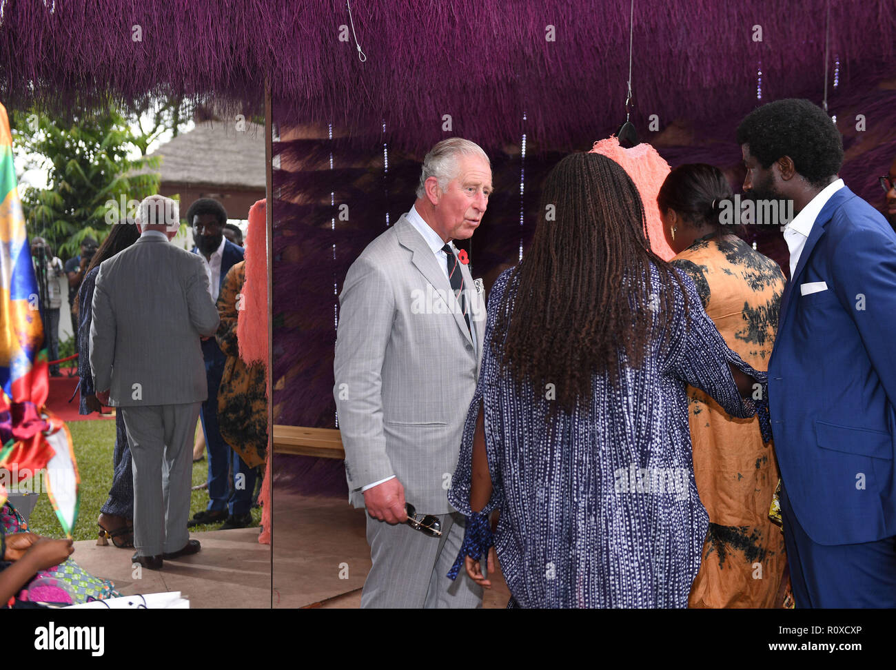 The Prince of Wales during his visit to the British Council Arts