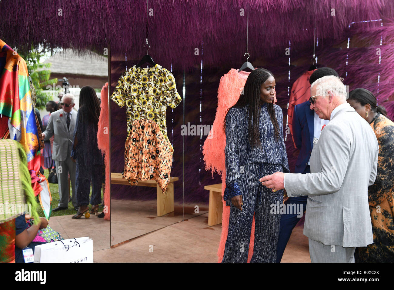 The Prince of Wales during his visit to the British Council Arts