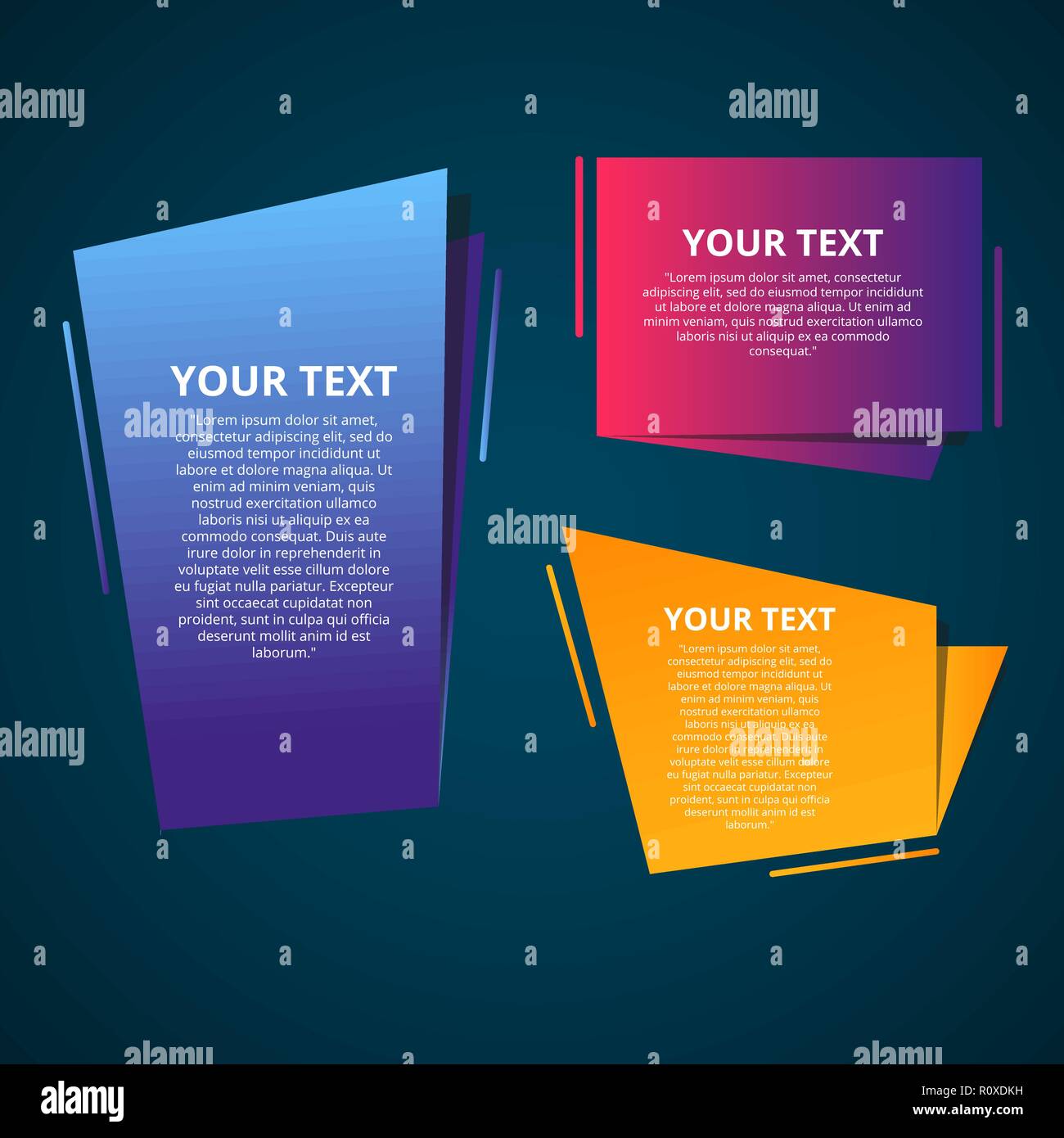 Style text templates speed origami for banner Vector abstract geometric ...