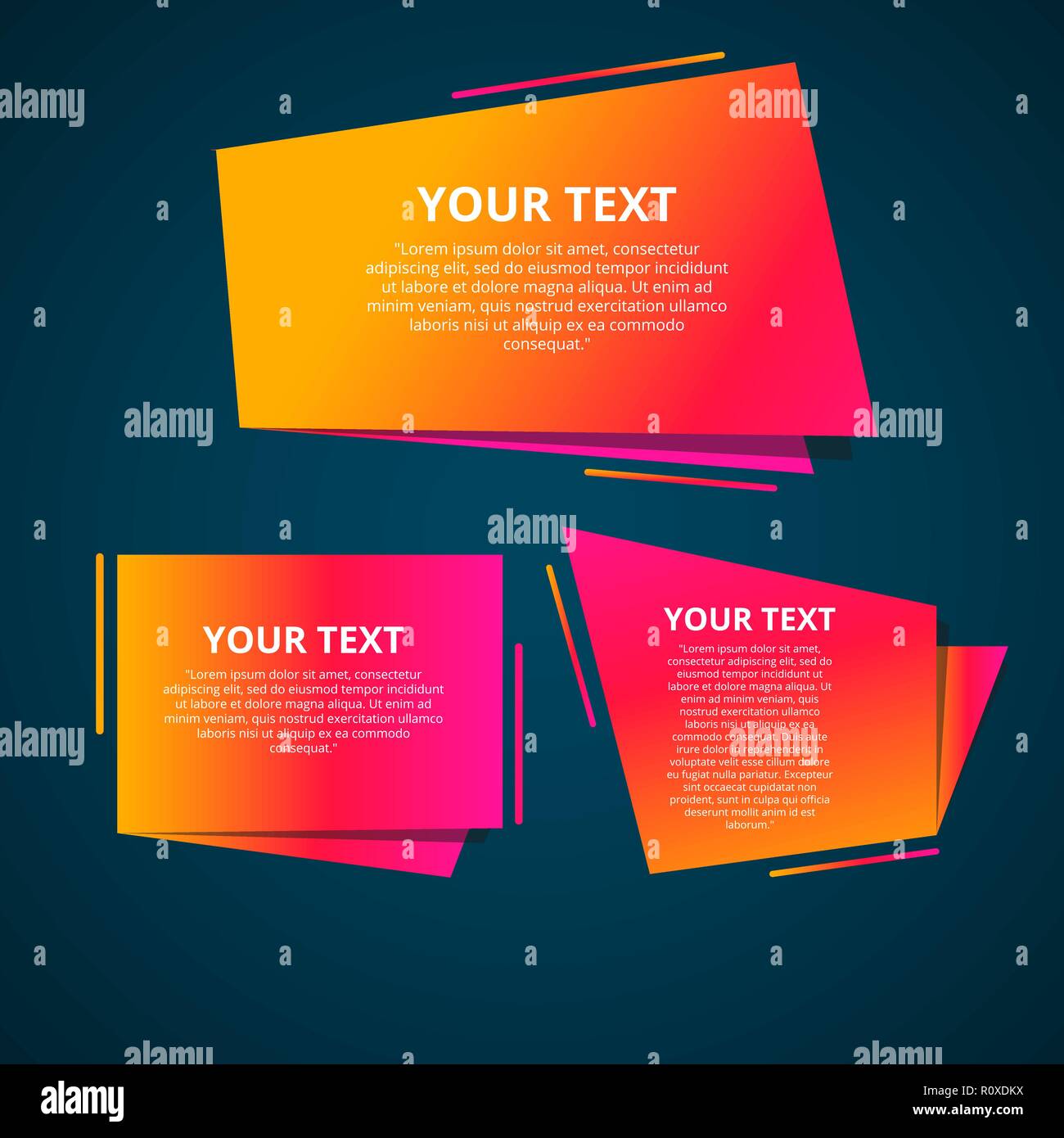 Style text templates speed origami for banner Vector abstract geometric ...