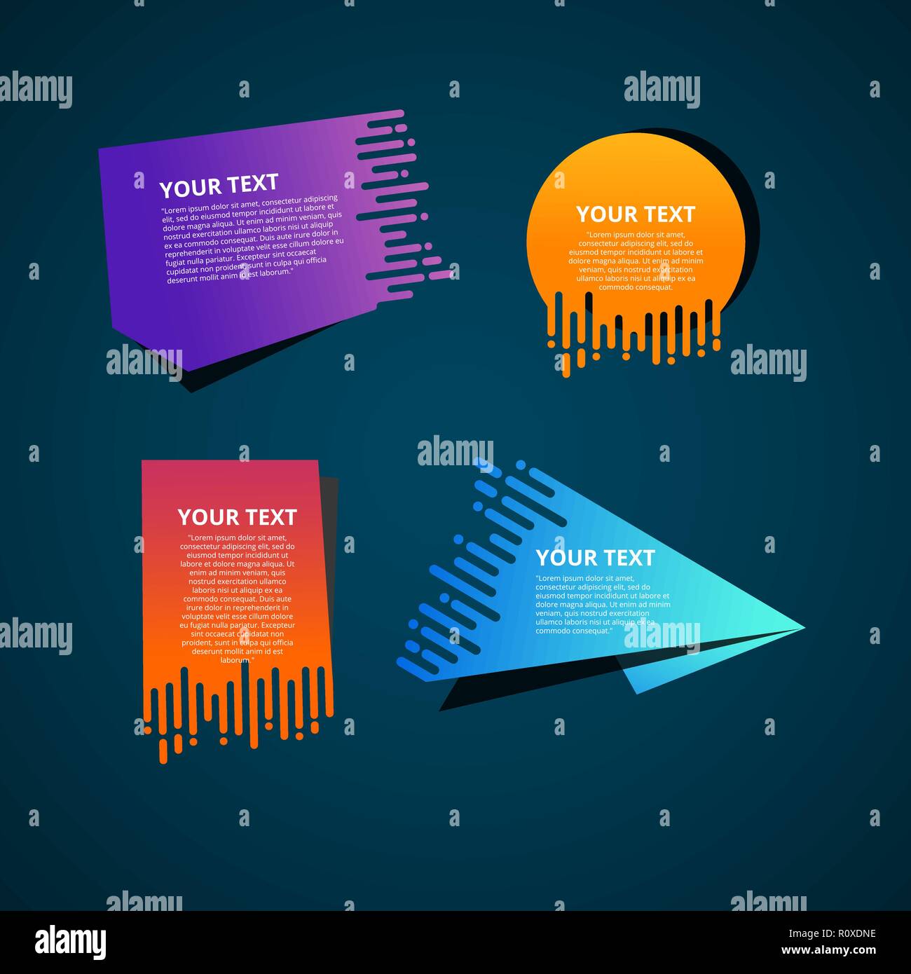 Style text templates speed origami for banner Vector abstract geometric ...