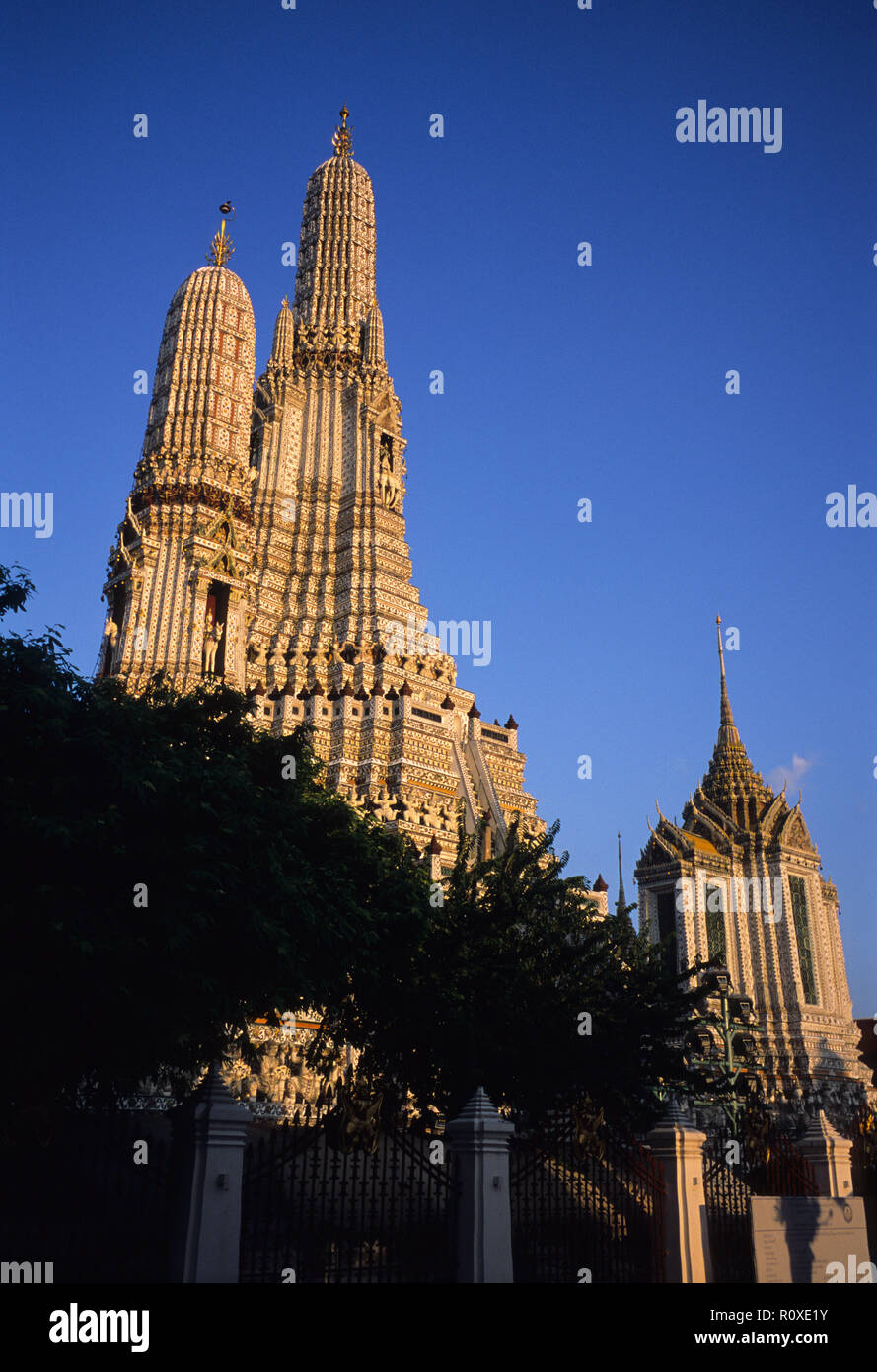 Wat Arun exterior, Bangkok, Thailand. Stock Photo