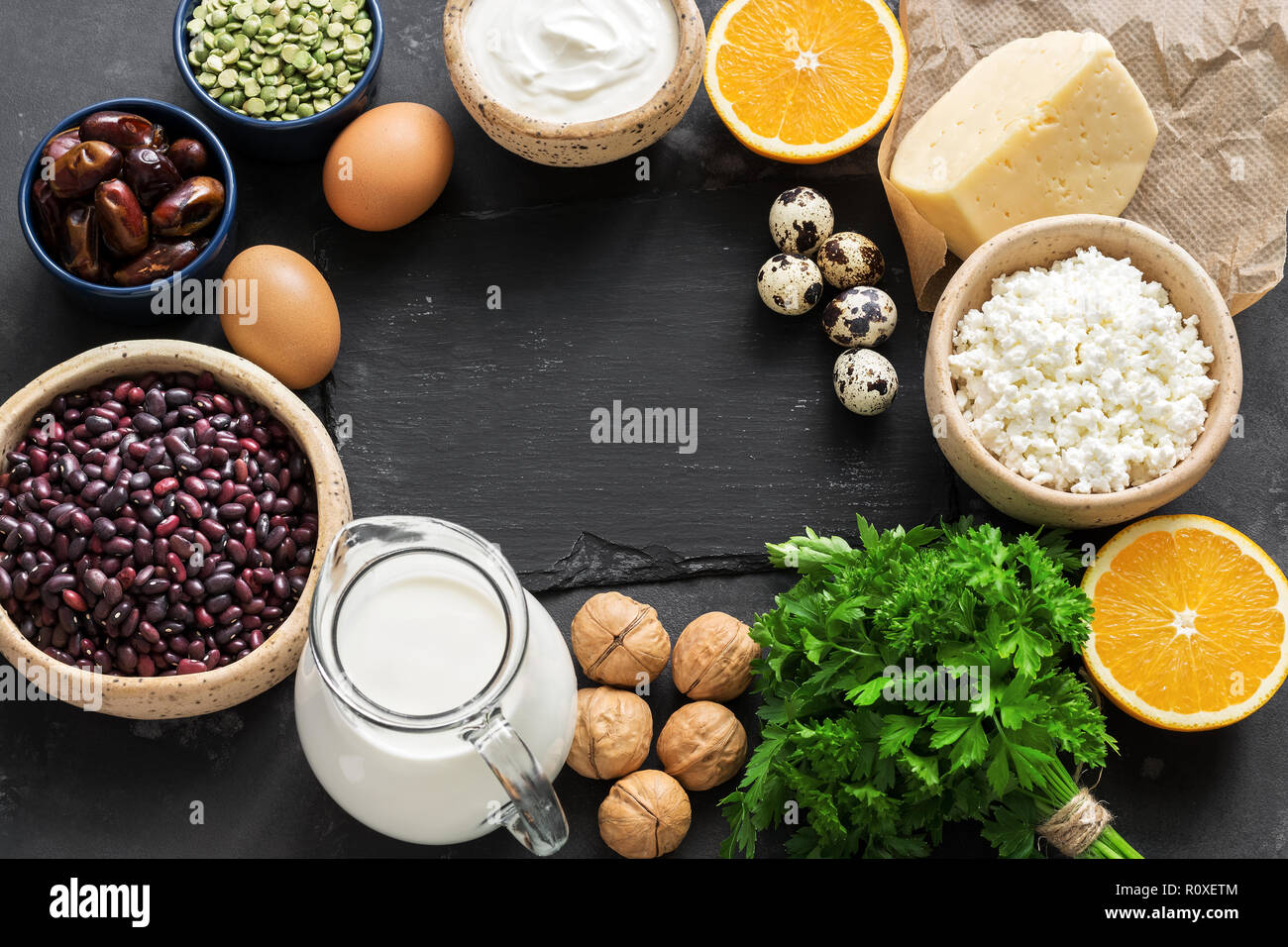 Calcium Rich Foods High Resolution Stock Photography And Images Alamy