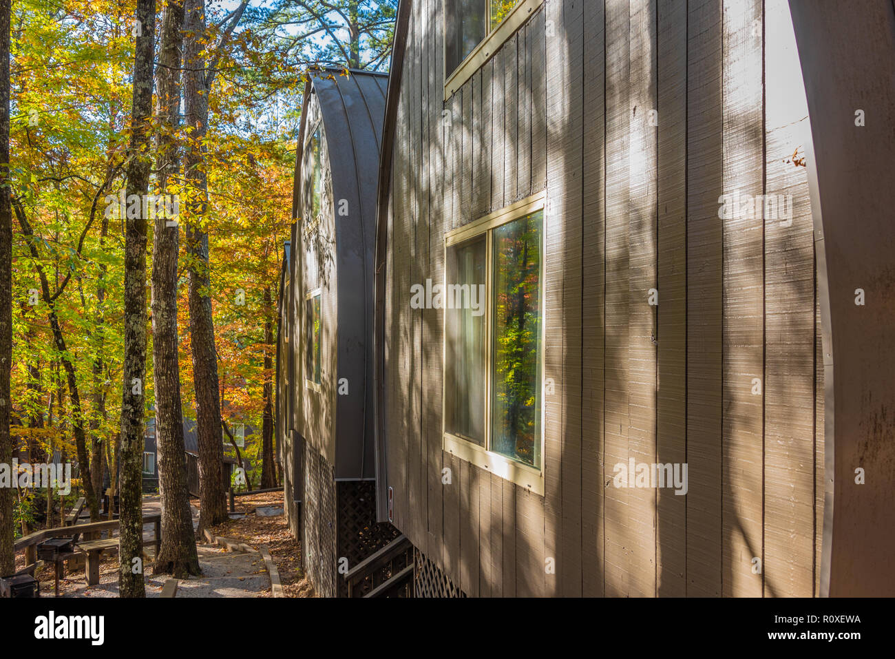 Unicoi Barrel Cabins Stock Photos Unicoi Barrel Cabins Stock