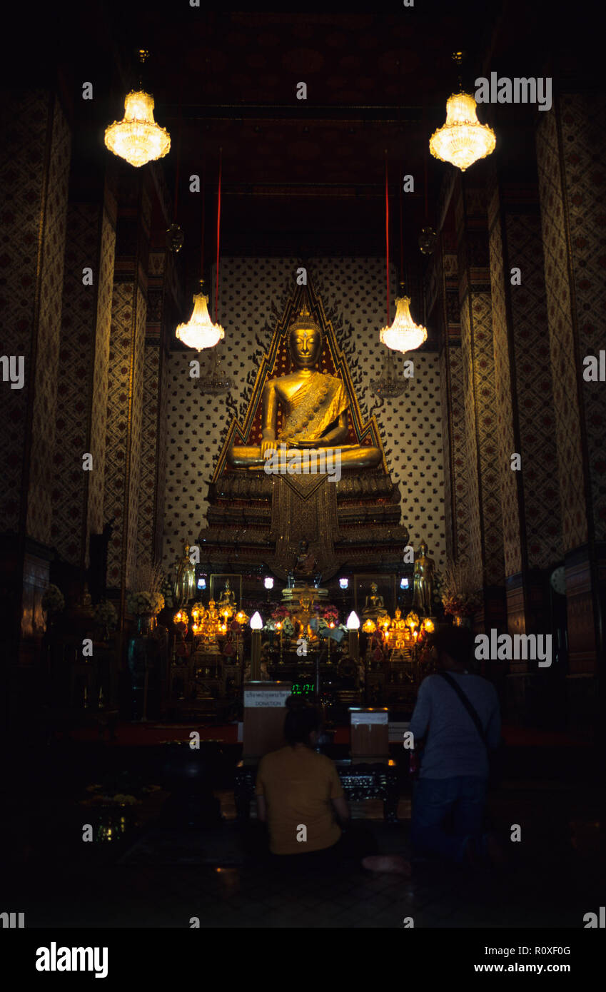 Wat Arun temple interior, bangkok, thailand. Stock Photo