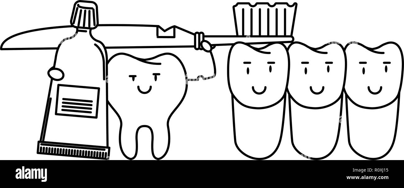 dental care cartoon Stock Vector Image & Art - Alamy
