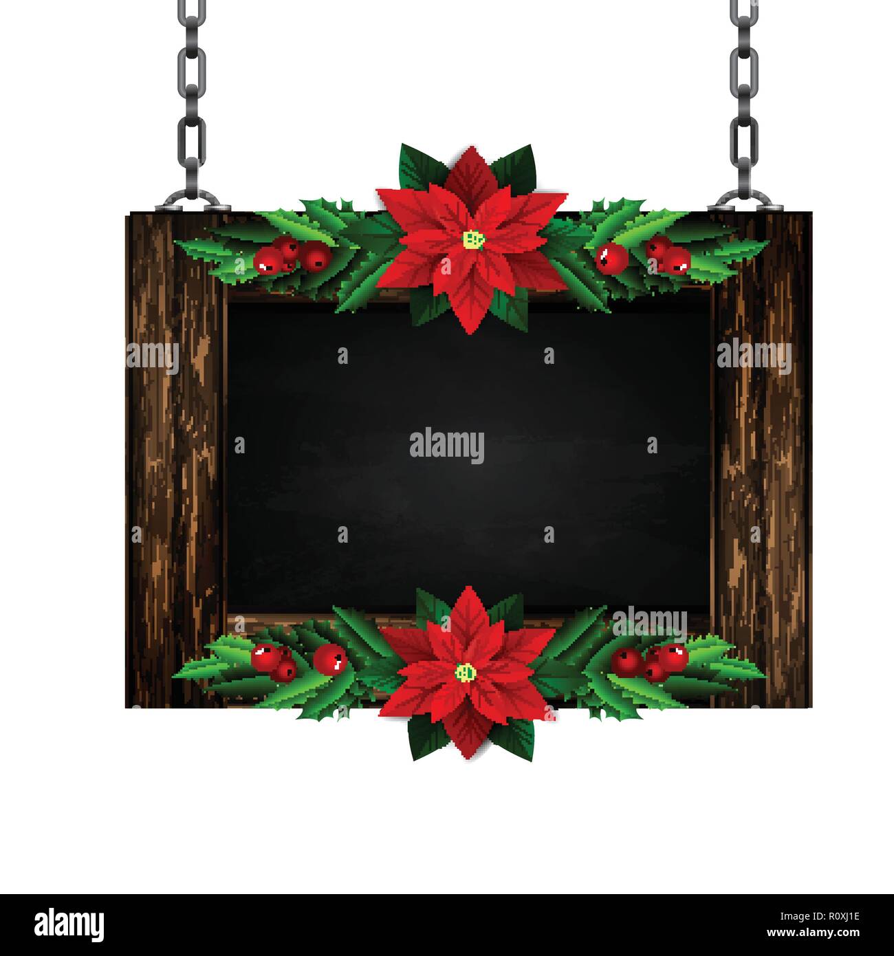 Vector wooden christmas board Stock Vector Image & Art Alamy