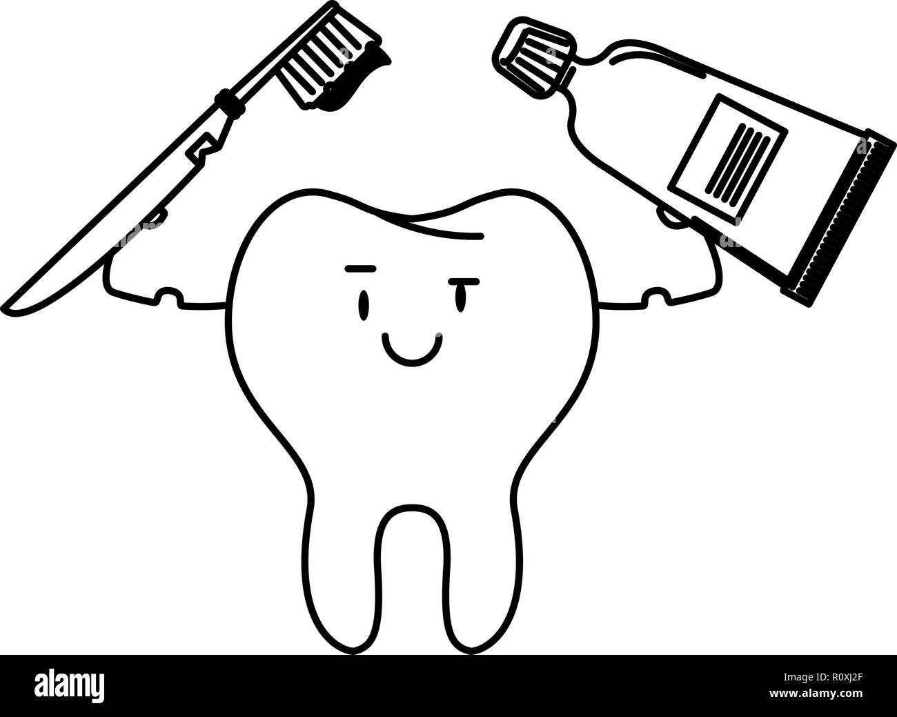 dental care cartoon Stock Vector Image & Art Alamy