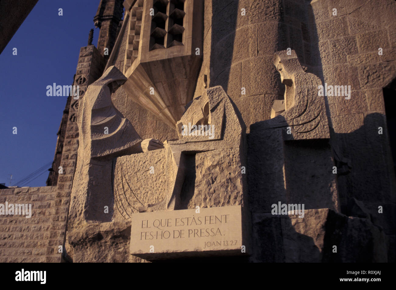 NOT 1192342 SPAIN BARCELONA Sagrada Familia designed by Catalan architect Antoni Gaudí (1852–1926) Stock Photo
