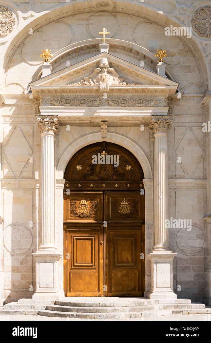 Entrance in the south facade of Orléans cathedral, Centre-Val de Loire, France, Europe Stock Photo