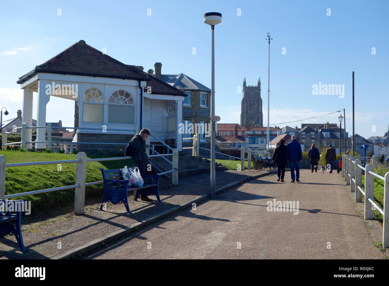 Southern cliff path, Cromer Stock Photo Alamy