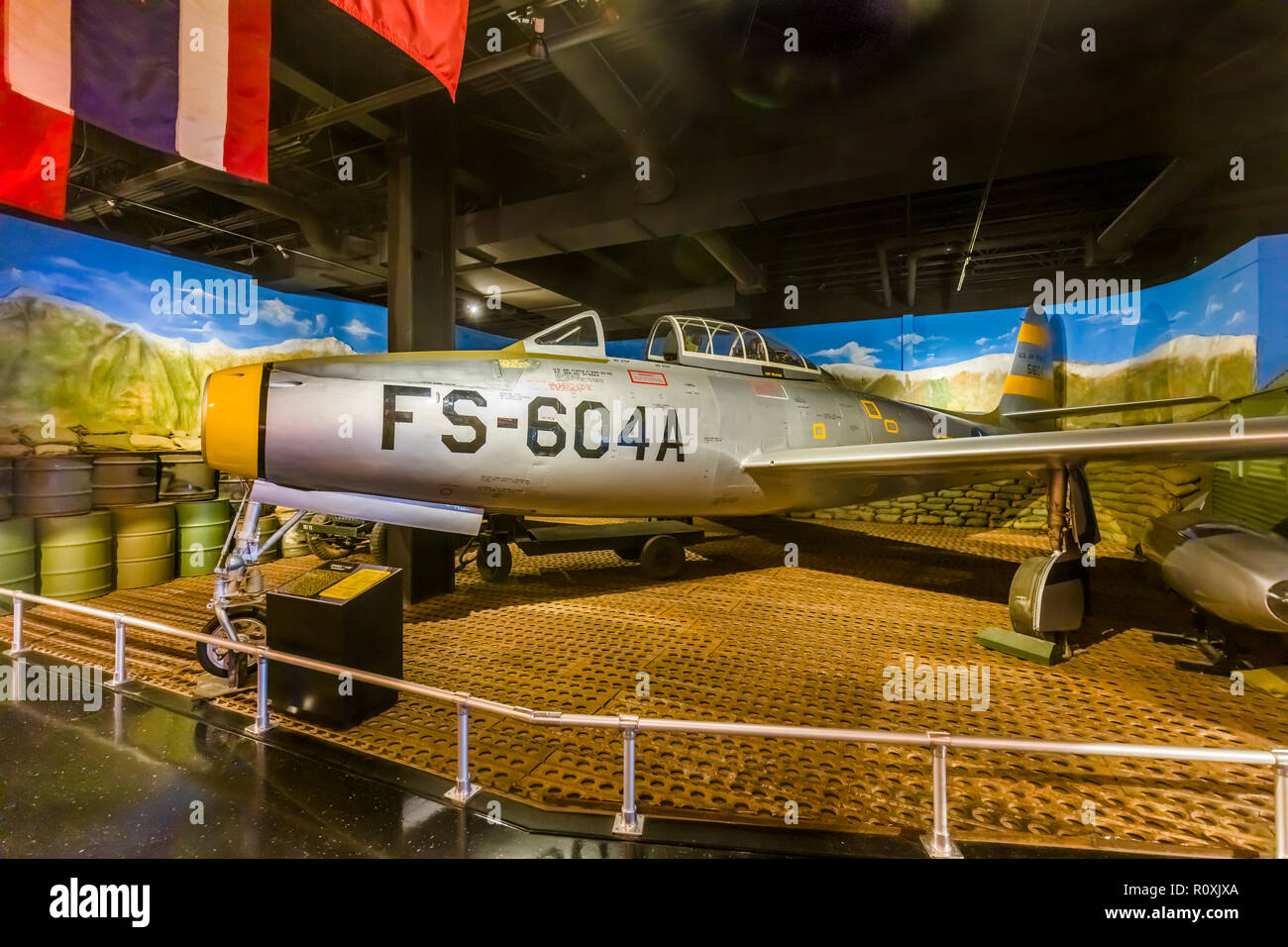 The Museum of Aviation also home of Georgia Aviation Hall of Fame at  Robins Air Force Base in Warner Robins, Georgia, United States Stock Photo