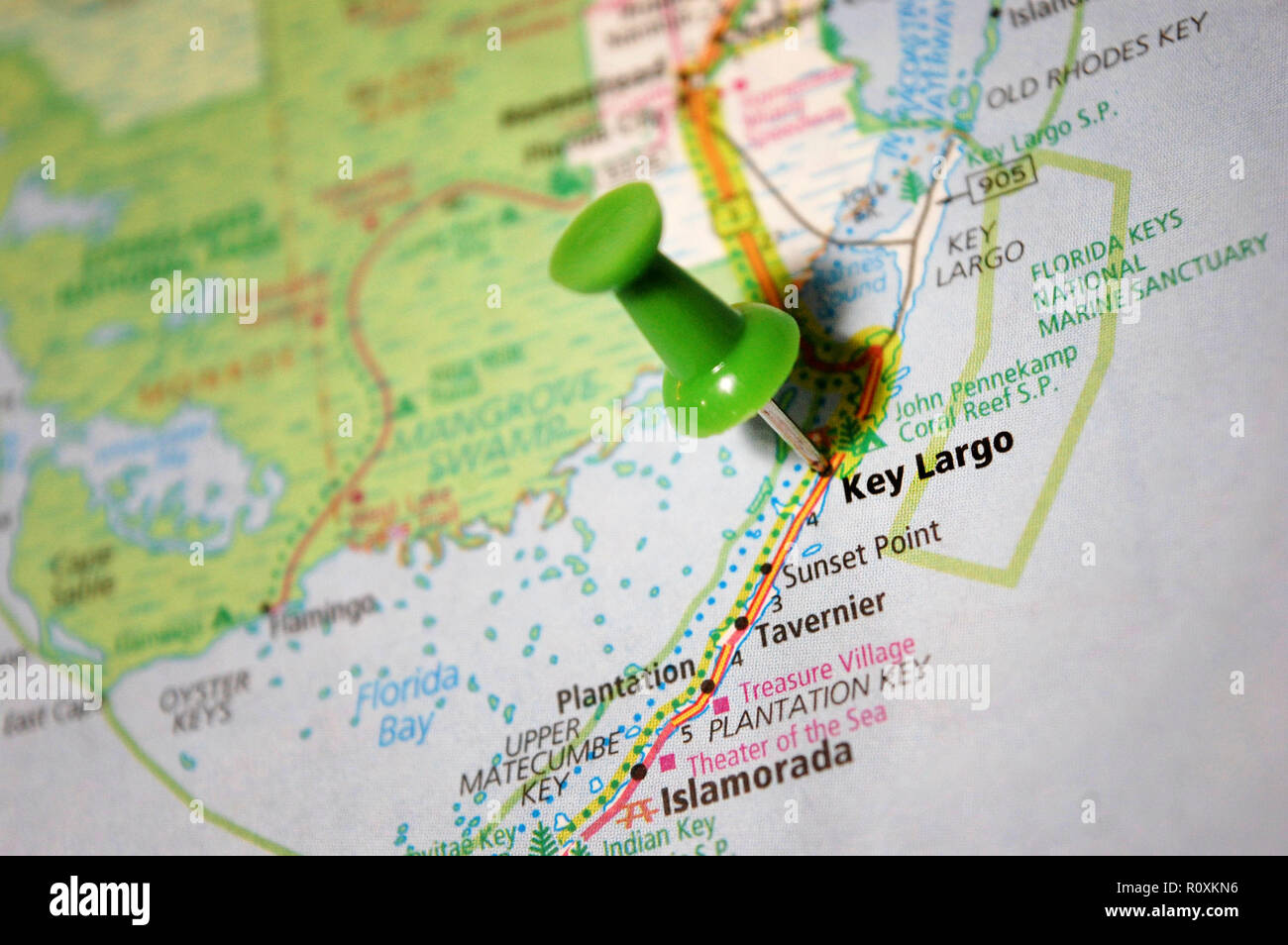 Key largo map hires stock photography and images Alamy